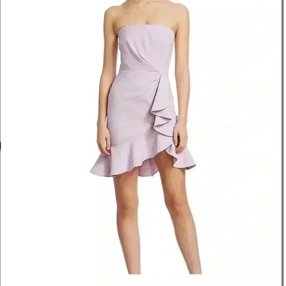 CINQ A SEPT Cassandra Ruffle Strapless Minidress - Picture 7 of 9